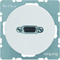 Presa VGA R.1/R.3 con terminali a vite, bianco lucido