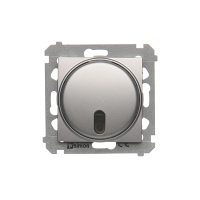 Press and remote controlled dimmer (module) 20-500W, silver (metallic)