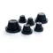 Presse-étoupe en caoutchouc d'un diamètre de 85 mm noir 5 pcs.