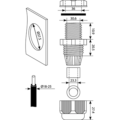 Presse-étoupe Pg-29