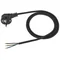 Připojovací kabel s lisovanou úhlovou zástrčkou UNISCHUKO černý 250V~/10A PVC 3x1mm² - 5m PZ1-05-2