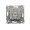 Prise antenne satellite double SAT-SAT-RTV (module) blanc
