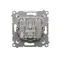 Prise antenne satellite double SAT-SAT-RTV (module) blanc
