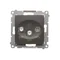 Prise antenne satellite double SAT-SAT-RTV (module) bronze métallisé mat