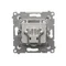 Prise antenne satellite double SAT-SAT-RTV (module) bronze métallisé mat