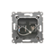 Prise antenne SIMON 54 type "F" + RJ45 catégorie 6 (module) anthracite