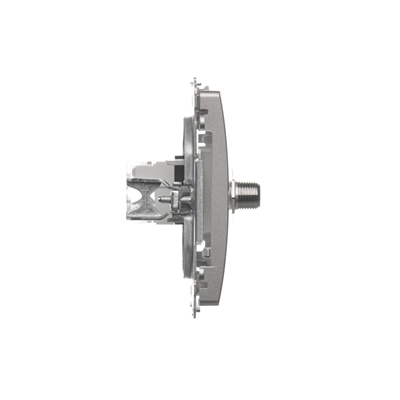 Prise antenne SIMON BASIC type "F" + ordinateur RJ45 catégorie 6 métallisé satiné