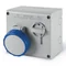 Prise avec interrupteur 2P+T 16A IP67