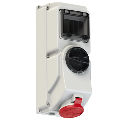 Prise avec interrupteur fixe 400V 16A 5P IP44
