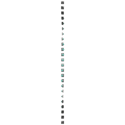 Prise avec mise à la terre, avec filtre chemins de courant, protégé contre les éclaboussures IP44 (module), 16A, 250V, bornes à vis, volet transp., inox (métallique)