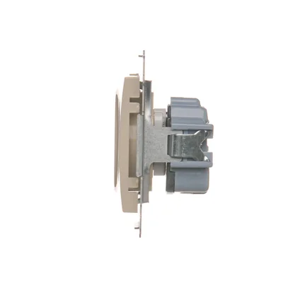 Prise avec mise à la terre et obturateurs (module) 16A 250V crème