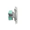 Prise avec mise à la terre (module) 16A 250V blanc