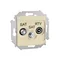Prise d'antenne finale SAT-SAT-RTV (module) beige