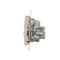 Prise d'antenne pass-through R-TV-SAT (module) crème