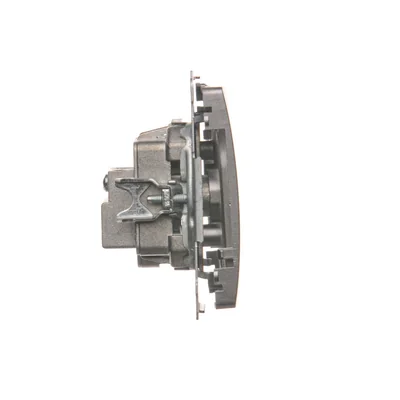 Prise d'antenne R-TV traversante (module) atténuation 10dB inox (métallique)