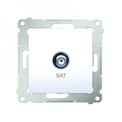 Prise d'antenne SAT simple (module) blanc