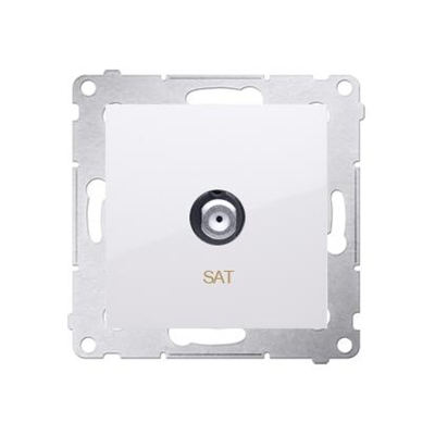 Prise d'antenne SAT simple (module) blanc