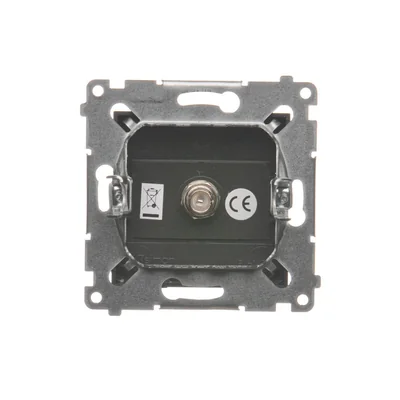 Prise d'antenne SAT simple (module) bronze mat métallisé