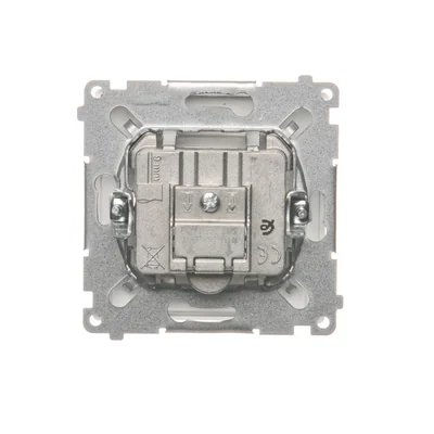 Prise d'antenne satellite double extrémité SAT-SAT-RTV (module) blanc