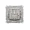 Prise d'antenne satellite double extrémité SAT-SAT-RTV (module) blanc