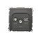 Prise d'antenne satellite double SIMON BASIC SAT-SAT-RTV, graphite