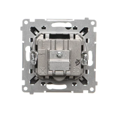Prise d'antenne Simon 55 WMDA-021006-149 R-TV-SAT, pass-through, 7 dB (module). 1 entrée : 5 MHz à 2,4 GHz ; noir mat