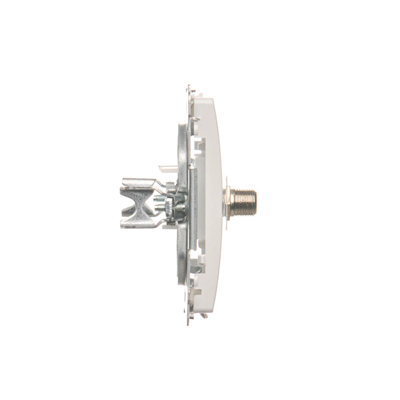 Prise d'antenne simple de type F, blanche