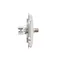 Prise d'antenne simple de type F, blanche