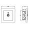 Prise d'antenne simple SONATA type F blanc