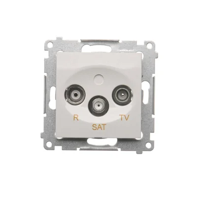 Prise d'antenne terminale/terminale R-TV-SAT (module) blanc