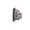 Prise d'antenne traversante R-TV Simon 54 WMDA-02100x-049 (module), atténuation TV et R de 10 dB ; noir