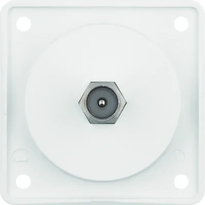 Prise d'antenne TV Integro Flow avec boîtier blanc