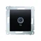 Prise d'antenne TV simple (module) anthracite (métallique)