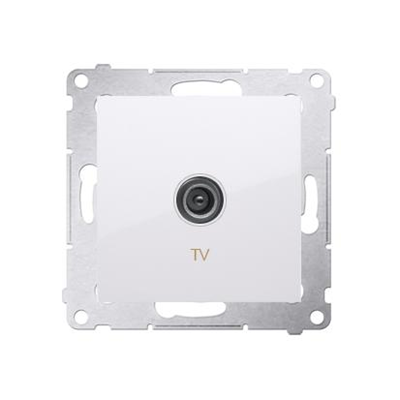 Prise d'antenne TV simple (module) blanc