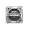 Prise d'antenne TV simple Simon 54 WMDA-01000x-049 (module). Pour installations individuelles ; noir