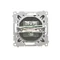 Prise d'antenne TV simple Simon 55 WMDA-11000x-149 (module). Pour installations individuelles ; noir mat
