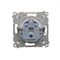 Prise DATA avec clé d'autorisation (module) 16A 230V bornes à vis blanches