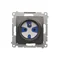 Prise DATA avec clé d'autorisation (module) 16A 250V bornes à vis anthracite (métallique)
