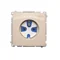 Prise DATA avec mise à la terre et clé d'autorisation (module) 16A 230V beige