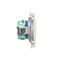 Prise DATA avec mise à la terre et clé d'autorisation (module) 16A 250V blanc