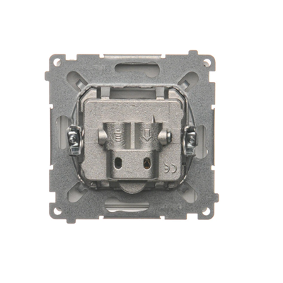 Prise de borne d'antenne SIMON BASIC R-TV pour prises de passage (module) argent mat