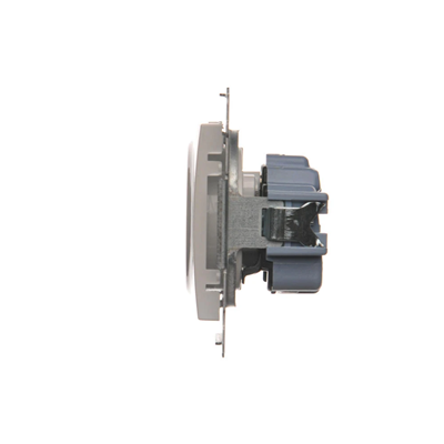 Prise de courant avec mise à la terre et obturateurs (module) 16A 250V connecteurs rapides blancs
