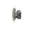 Prise de courant avec mise à la terre et obturateurs (module) 16A 250V connecteurs rapides blancs
