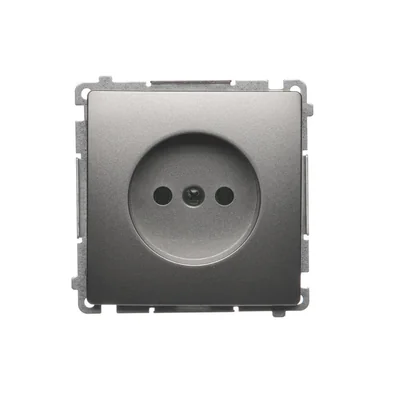 Prise de courant (module), 230V, métallisé satiné