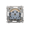 Prise de courant pour version IP44 avec obturateurs pour châssis multiples (module) 16A 250V crème