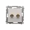 Prise de haut-parleur simple (module) blanc