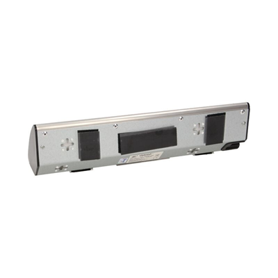 Prise de meuble de cuisine avec volets pour chemins de courant 4x230V INOX