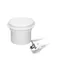 Prise de meuble encastrée dans le plateau de table avec chargeur inductif, chargeur USB, 1G/U blanc