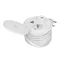Prise de meuble encastrée dans le plateau de table avec chargeur inductif, chargeur USB, 1G/U blanc
