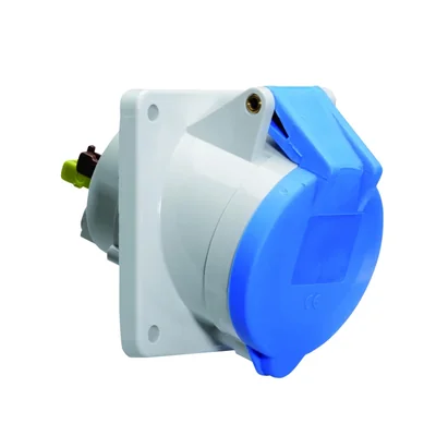 Prise de panneau coudée Quick-Connect 16A 3P 230V IP44